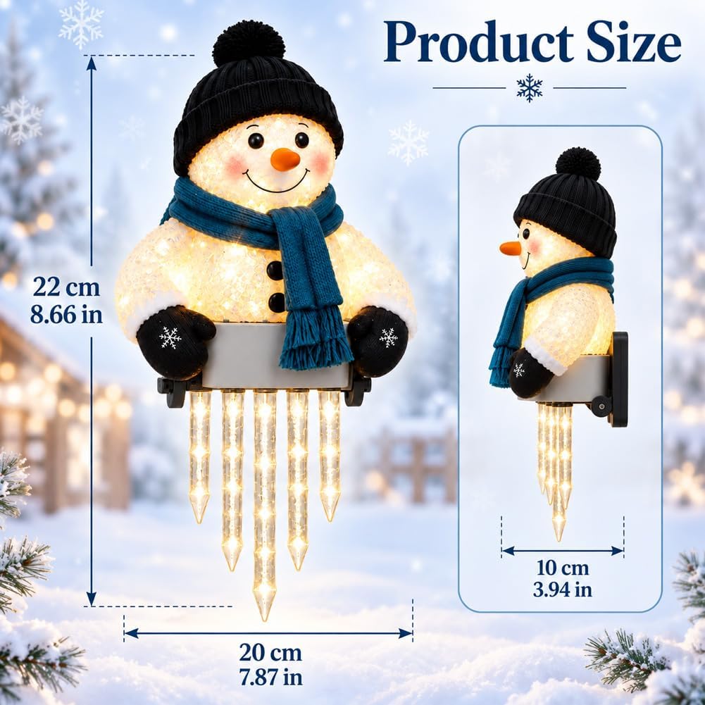 MerryCharm Christmas Icicle Light Decor Outdoor