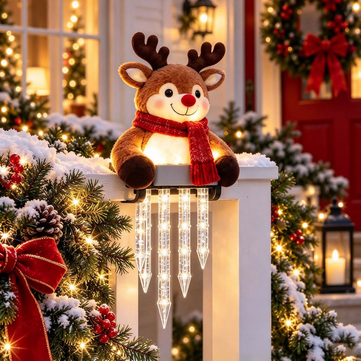 MerryCharm Christmas Icicle Light Decor Outdoor