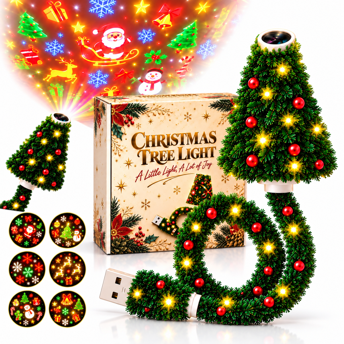 MerryCharm Chritmas Tree Projector