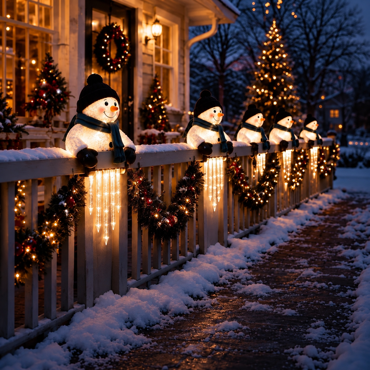 MerryCharm Christmas Icicle Light Decor Outdoor